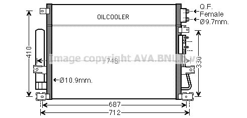 AVA QUALITY COOLING Конденсатор, кондиционер CR5124D